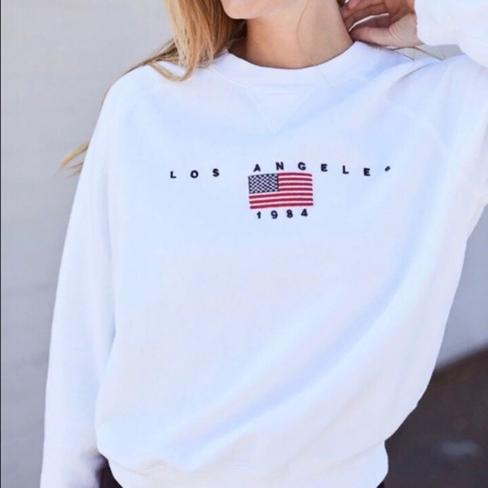 White brandy crew neck